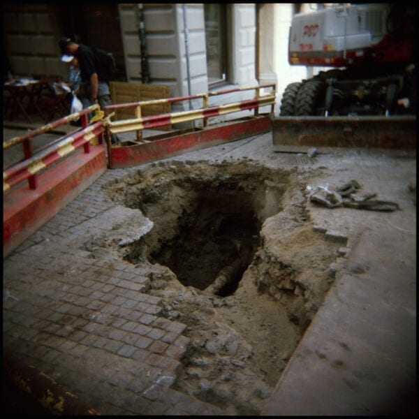 A hole in the ground