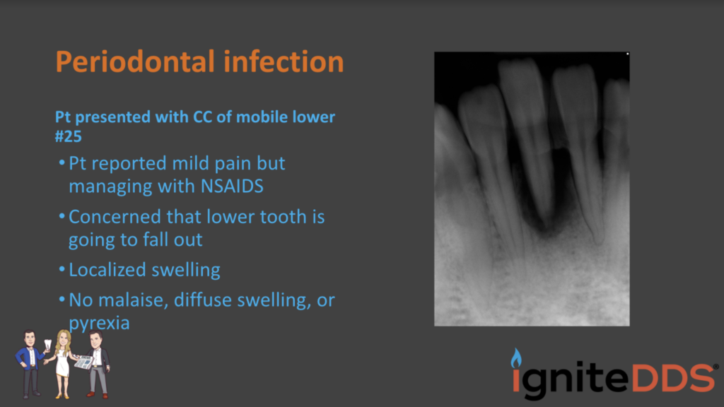 patient information with periodontal infection