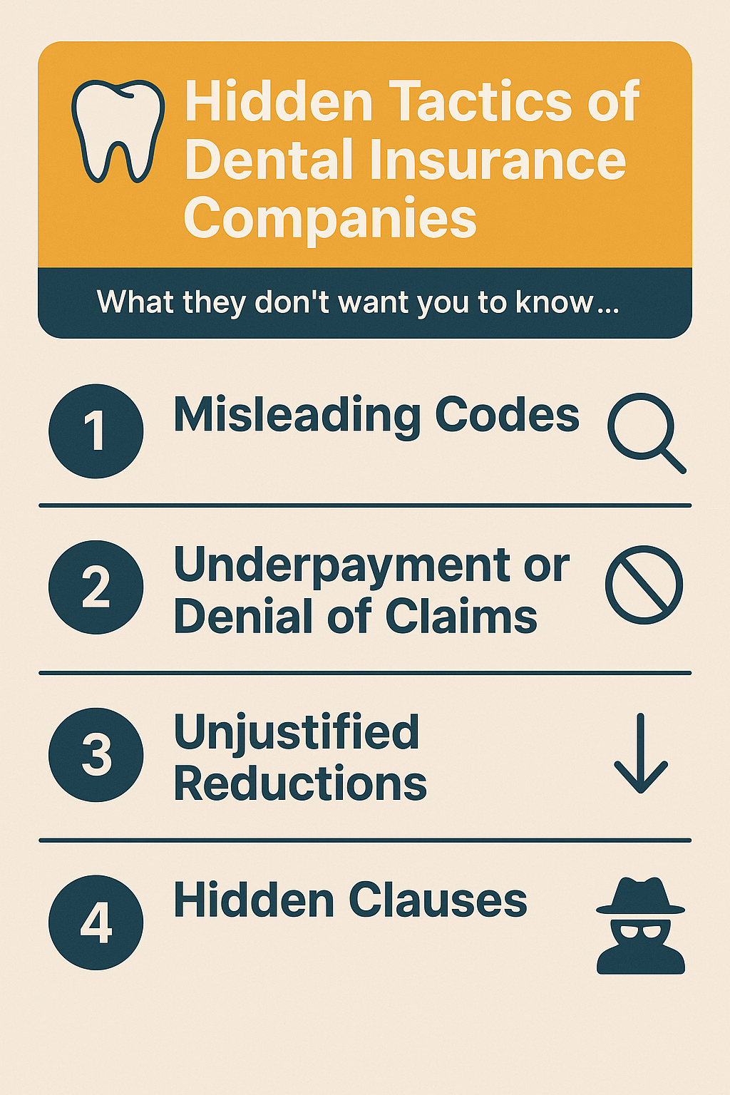 Hidden Tactics in Dental Insurance