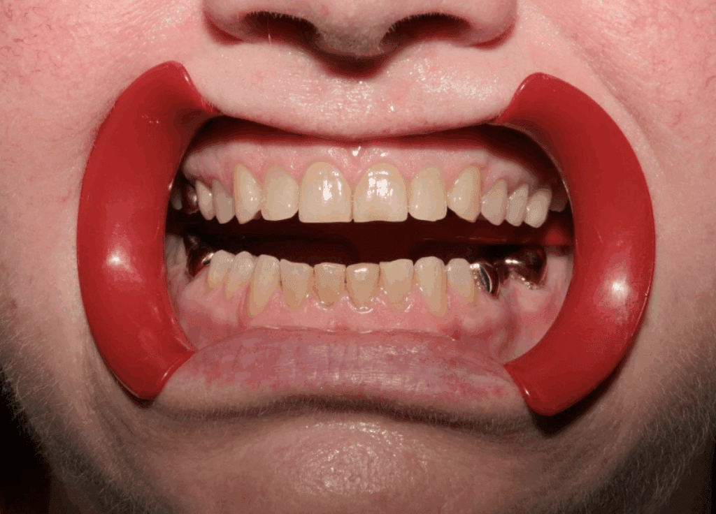 worn teeth