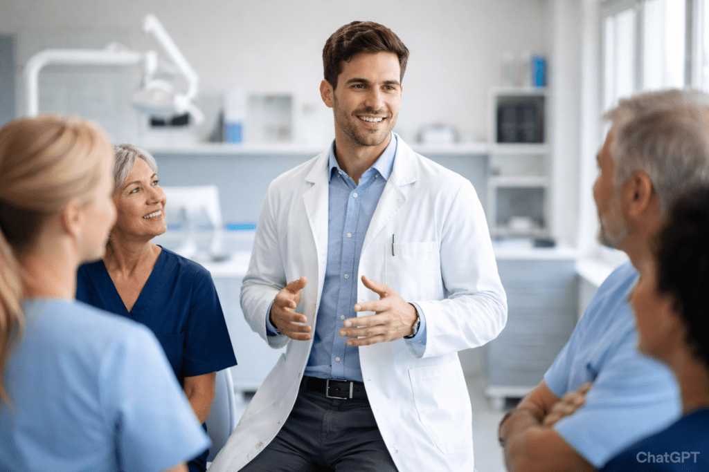 strategies to lead an old team as a new dentist